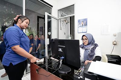 Pemeriksaan Disiplin & Absensi Siswa Pelatihan